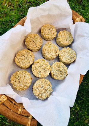 Una foto de Muffins de coco y manzana 🥥🍏