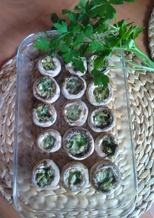 Una foto de Champiñones al horno