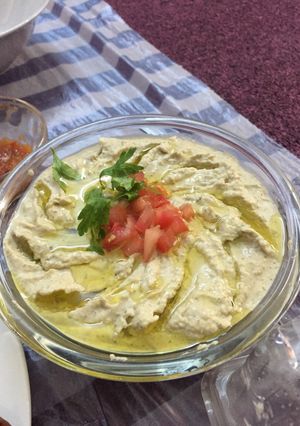 صورة لوصفة باباغنوج بالزبادي(متبل)