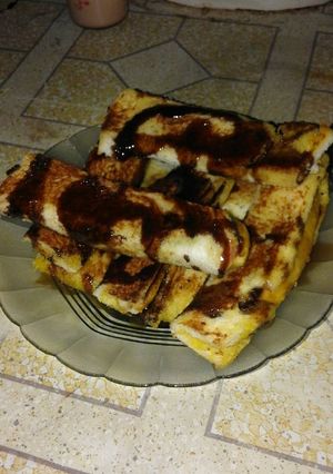 Foto resep Rotwar panggang pisang coklat😉