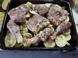 Pollo al horno con papas