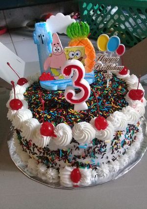 Foto resep Kue ulang tahun sederhana