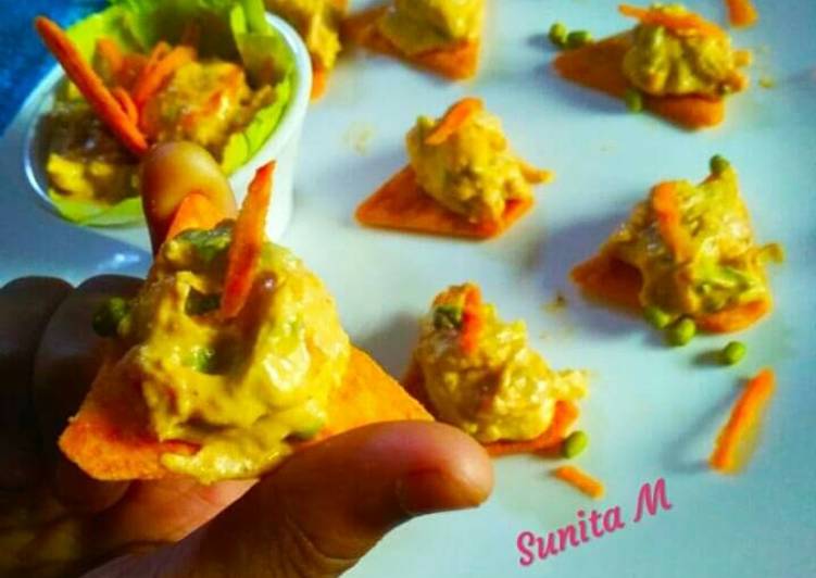 Recipe of Quick Hung-curd -canapes
