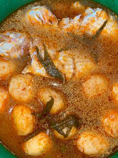 Gambar Asam Pedas Ikan Kerisi + Fish ball
