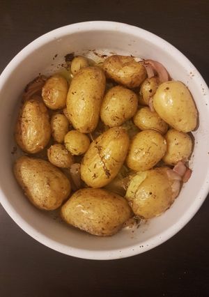 Une photo de Pommes grenailles rôties au four