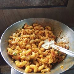 A picture of Special Tandoori Red sauce pasta.