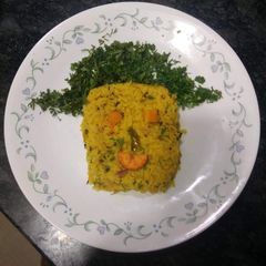 A picture of Vegitable Poha Upma.