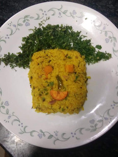 A picture of Vegitable Poha Upma.