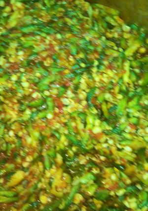A picture of Assorted meat okra soup.