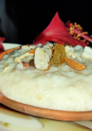 A picture of Saffron Almonds Phirni.