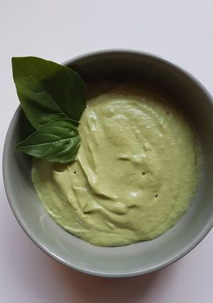 A picture of Basil Avocado Pesto.