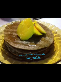 Foto resep Matcha banana oat pancake