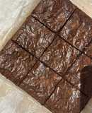 Fudge brownies สูตรเข้มข้น หวานน้อย