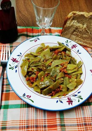 Foto principal de Fréjoles con picadillo - o judías verdes, según lugar