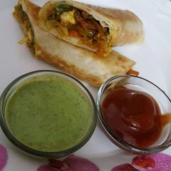 Kathi roll A picture of Kathi roll.