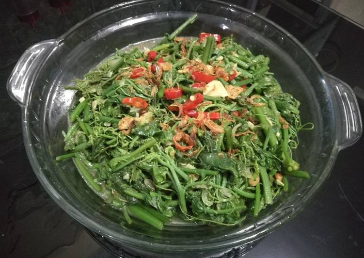 Langkah mengolah Tumis Pucuk Labu ala Resto Anti Gagal