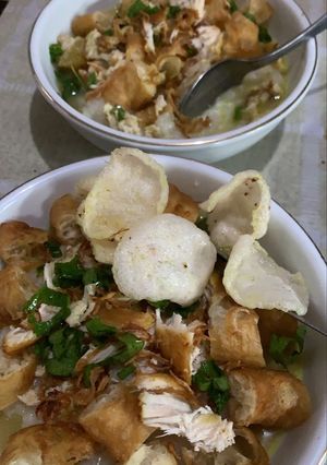 Foto resep Bubur ayam kuah kuning