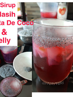 Foto resep Es Sirup Selasih, nata de coco &Jelly