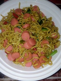 Foto resep Mie goreng sosis