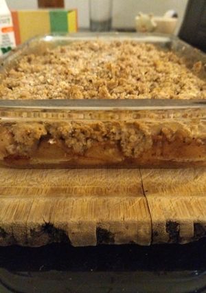 Una foto de Crumble de manzanas 🍎🍏🍎🍏