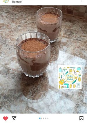 صورة لوصفة ميلك شيك الموز والشوكولاته