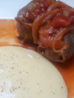 A picture of Blind Finches with Potato Puree.