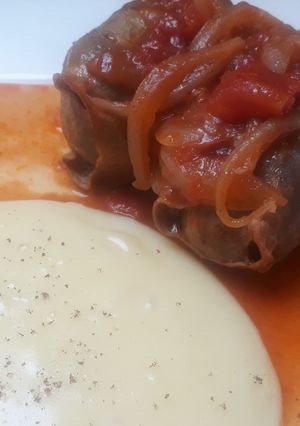 A picture of Blind Finches with Potato Puree.
