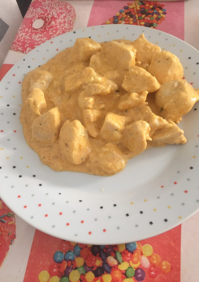 Una foto de Pollo al curry