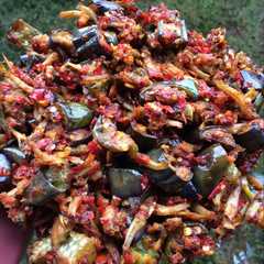 A picture of Terong Balado Ikan Teri.