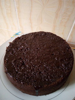 A picture of Double chocolate cake.