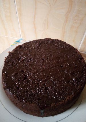A picture of Double chocolate cake.