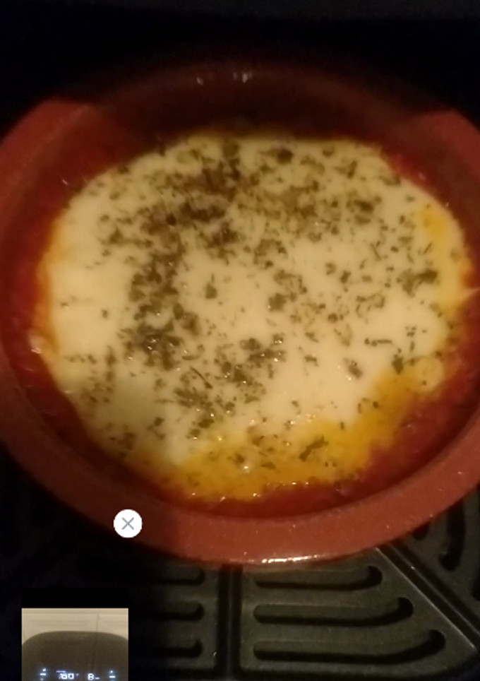 Una foto de Queso provolone a mi manera!!! Freidora de aire!!