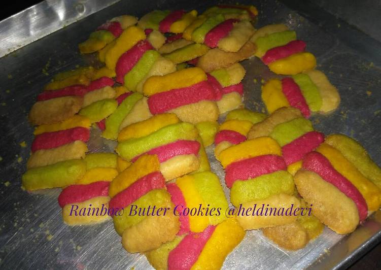 Cara Vegan Untuk Mencoba Di RumahRainbow Butter Cookies 🌈