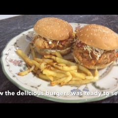 A picture of Zinger burger recipe restaurant style.