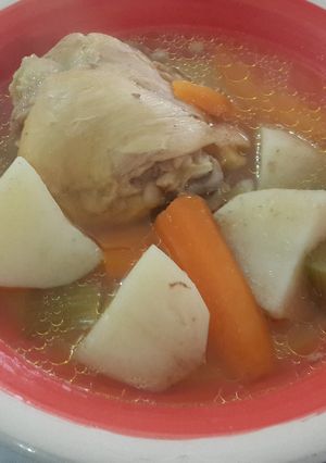 A picture of Chicken Soup for Cold Weather 🐔❄.