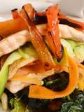 Lasaña de salmón y verduras