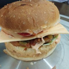 A picture of Veg burger.