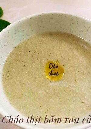 Hình của món Cháo thịt băm rau cải ngọt.