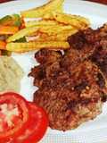 Beef steaks platter