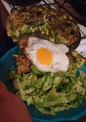 Una foto de Tortilla de zapallitos verdes