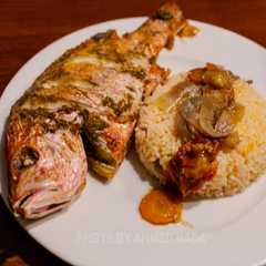 سمك النهاش الاحمر المشوي مع الخضار 🐟🥕🧅🫑🍅-レシピのメイン写真