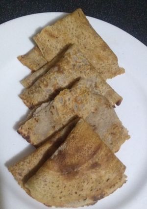 A picture of Kuttu ke chilla.