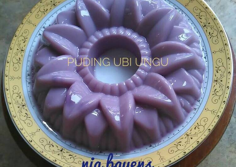 Puding ubi ungu 🍠