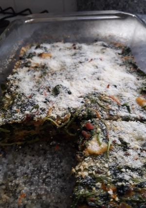 Una foto de Tortilla de verduras varias...