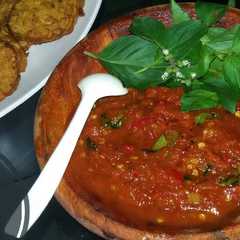 A picture of Sambal kencur pedas manis.