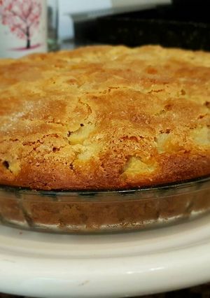 Una foto de Torta de peras y avena