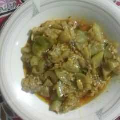 A picture of Lauki/Ghiye ki sabzi.