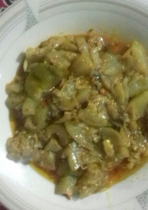 A picture of Lauki/Ghiye ki sabzi.