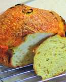 Cheddar sajtos, jalapeno-s kenyér