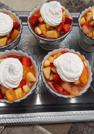 صورة لوصفة سلطة الفواكه Salade de fruits 🍌🍍🍊🍓🍏🍎